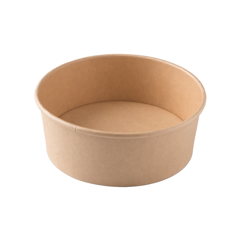 280gsm 1000ml Kraft paper bowl with lid