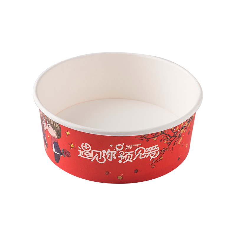 300gsm 1000ml Take away white paper bowl details