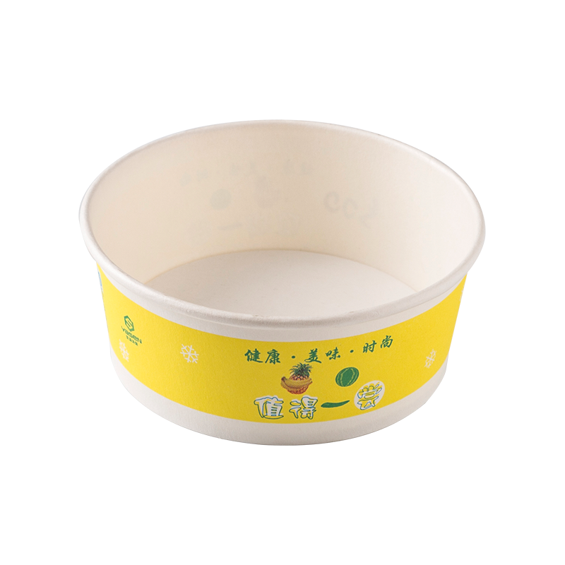 170gsm Disposable takeaway containers rice paper bowl white paper bowl