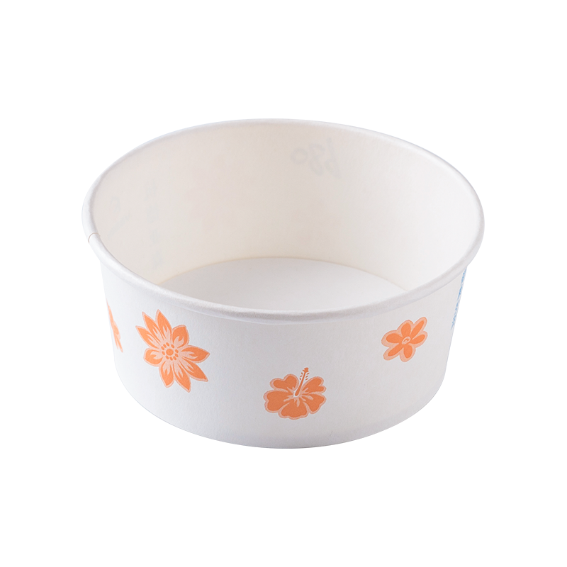 170gsm 550ml Microwaveable white paper bowl