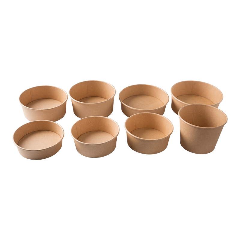 300gsm 1100ml Food grade kraft paper bowl details