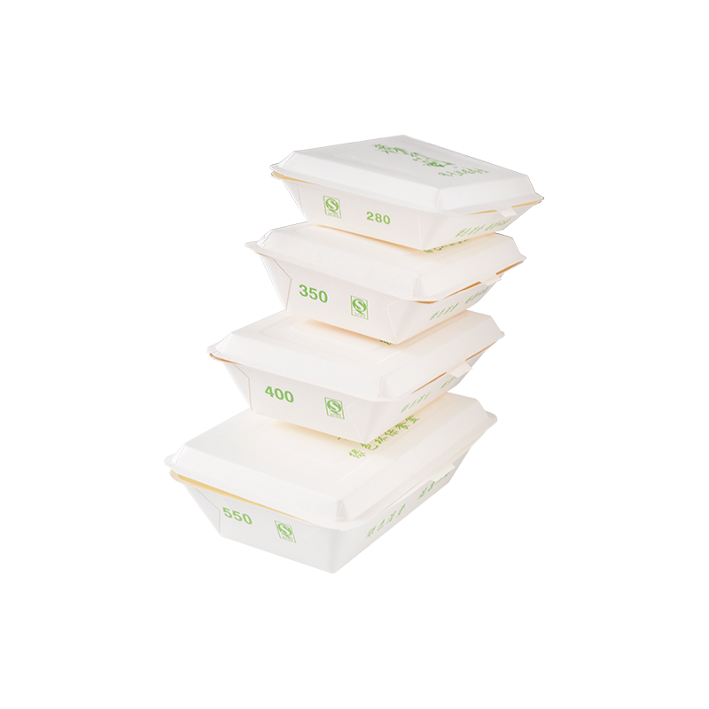 400# Fast food rectangular barbecue takeout box with cover details